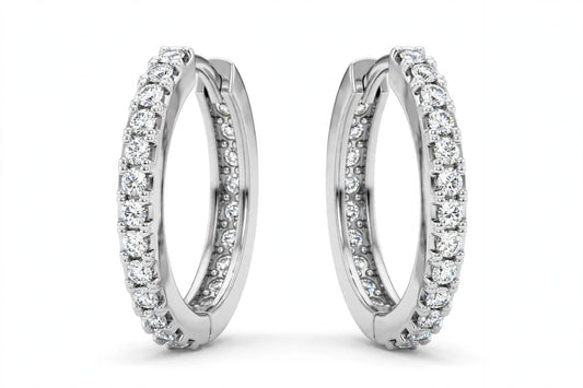 Lab Grown Diamond Hoop Earrings (1–5 Carat)